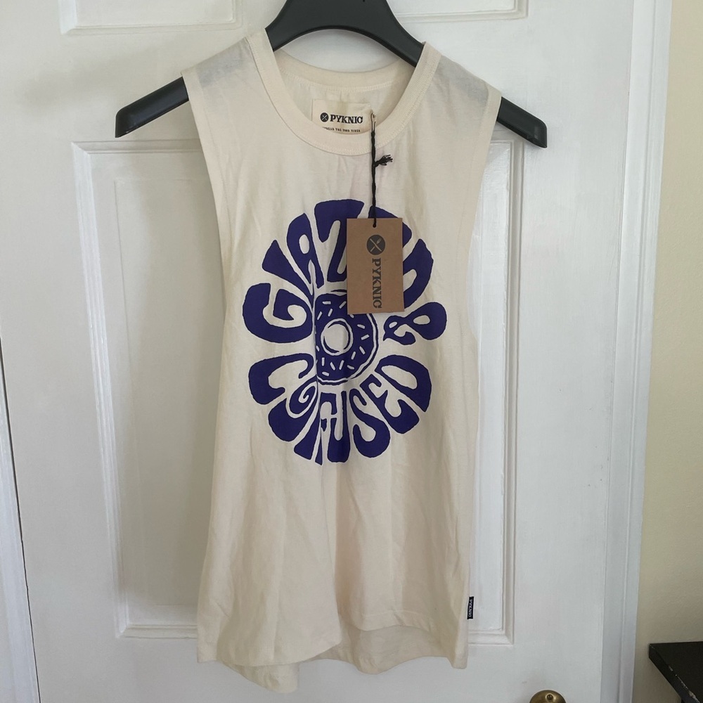 PYKNIC cut off tank top NWT